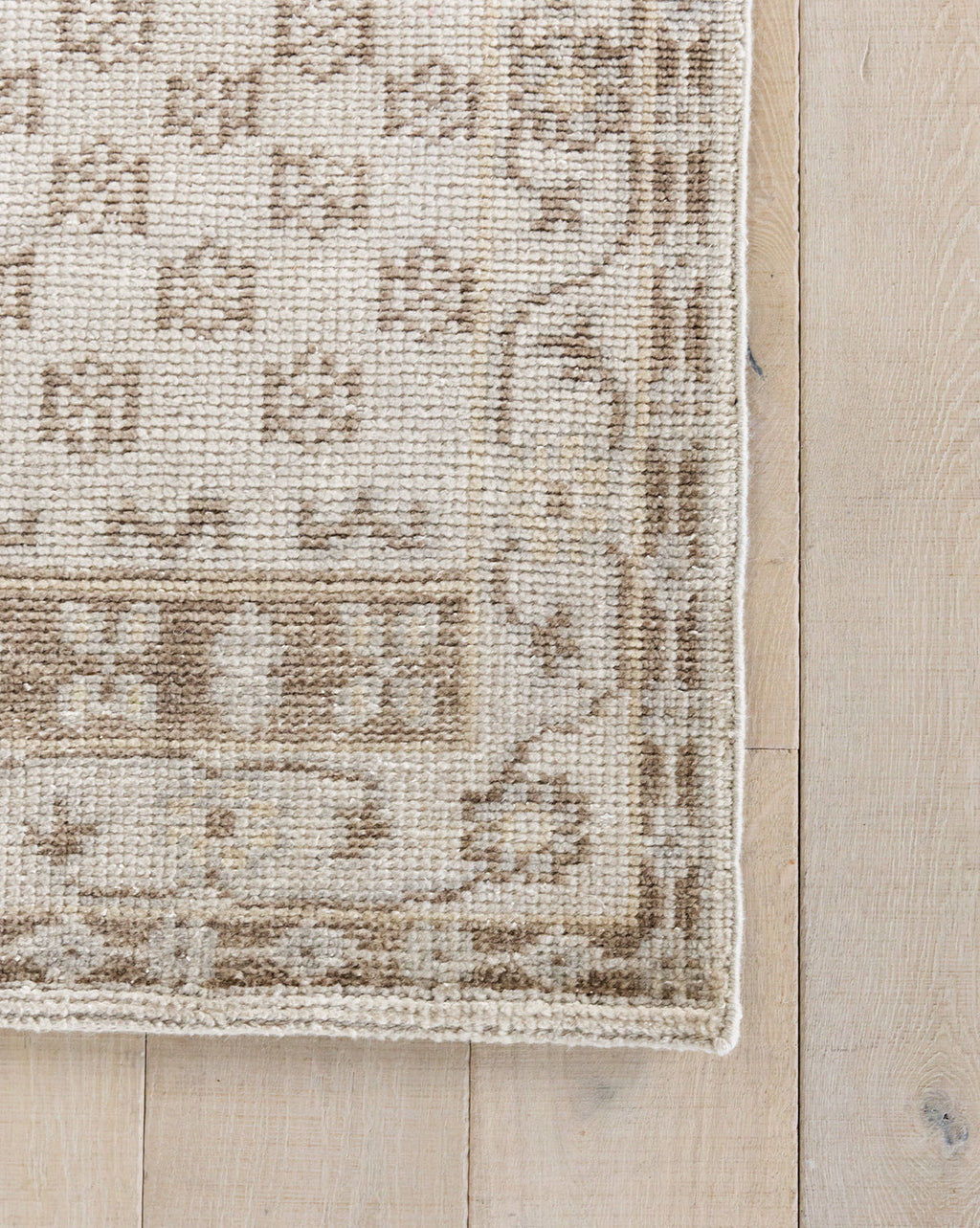 Anya Neutral Hand-Knotted Wool Rug